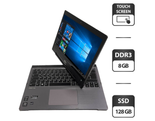 БУ Ноутбук-трансформер Б-класс Fujitsu LifeBook T935 / 13.5&quot; (1920x1080) IPS Touch / Intel Core i7-5600U (2 (4) ядра по 2.6 - 3.2 GHz) / 8 GB DDR3 / 128 GB SSD / Intel HD Graphics 5500 / WebCam / HDMI / Windows 10 Pro / Без АКБ из Европы в Днепре
