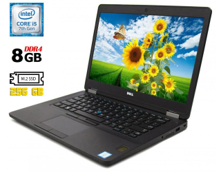 БУ Ноутбук Б-класс Dell Latitude 5490 / 14&quot; (1366x768) TN / Intel Core i5-7300U (2 (4) ядра по 2.6 - 3.5 GHz) / 8 GB DDR4 / 256 GB SSD M.2 / Intel HD Graphics 620 / WebCam / Fingerprint / HDMI / Windows 10 лицензия из Европы в Днепре