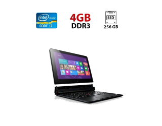 БУ Нетбук Б-класс Lenovo ThinkPad Helix / 11.6&quot; (1920x1080) TN / Intel Core i7-3667U (2 (4) ядра по 2.0 - 3.2 GHz) / 4 GB DDR3 / 256 GB SSD / Intel HD Graphics 4000 / WebCam из Европы в Дніпрі