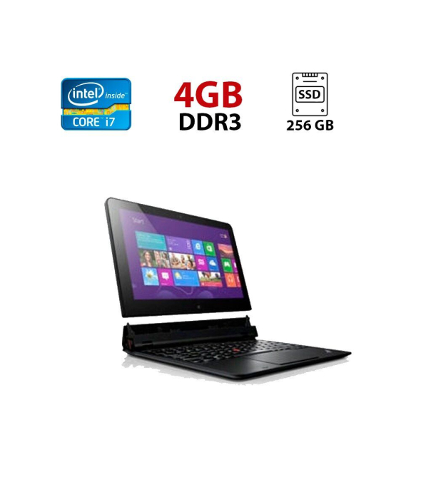 Нетбук Б-класс Lenovo ThinkPad Helix / 11.6&quot; (1920x1080) TN / Intel Core i7-3667U (2 (4) ядра по 2.0 - 3.2 GHz) / 4 GB DDR3 / 256 GB SSD / Intel HD Graphics 4000 / WebCam - 1