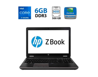 БУ Мобильная рабочая станция HP ZBook 15 G2 / 15.6&quot; (3200x1800) VA / Intel Core i7-4910MQ (4 (8) ядра по 2.9 - 3.9 GHz) / 16 GB DDR3 / 240 GB SSD / nVidia Quadro K2100M, 2 GB GDDR5, 128-bit / WebCam из Европы в Днепре
