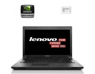 БУ Ноутбук Lenovo B590 / 15.6&quot; (1366x768) TN / Intel Celeron 1000M (2 ядра по 1.8 GHz) / 4 GB DDR3 / 120 GB SSD / nVidia GeForce GT 720M, 1 GB DDR3, 64-bit / WebCam / Без АКБ из Европы в Дніпрі