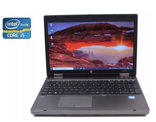 БУ Ноутбук HP ProBook 6570b / 15.6&quot; (1600x900) TN / Intel Core i5-3320M (2 (4) ядра по 2.6 - 3.3 GHz) / 8 GB DDR3 / 256 GB SSD / AMD Radeon HD 7570M, 1 GB GDDR5, 64-bit / WebCam / Без АКБ из Европы в Дніпрі