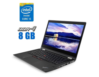 БУ Ультрабук Lenovo ThinkPad X380 Yoga / 13.3&quot; (1920x1080) IPS Touch / Intel Core i5-8250U (4 (8) ядра по 1.6 - 3.4 GHz) / 8 GB DDR4 / 256 GB SSD / Intel UHD Graphics 620 / WebCam / Windows 10 Pro из Европы в Дніпрі