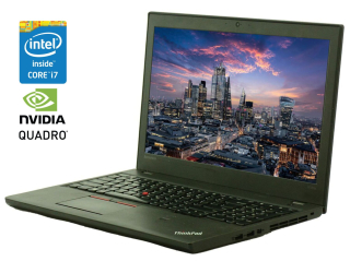 БУ Мобильная рабочая станция Lenovo ThinkPad W550s / 15.6&quot; (2880x1620) IPS / Intel Core i7-5500U (2 (4) ядра по 2.4 - 3.0 GHz) / 16 GB DDR3 / 240 GB SSD / nVidia Quadro K620M, 2 GB DDR3, 64-bit / WebCam / Win 10 Pro из Европы в Дніпрі