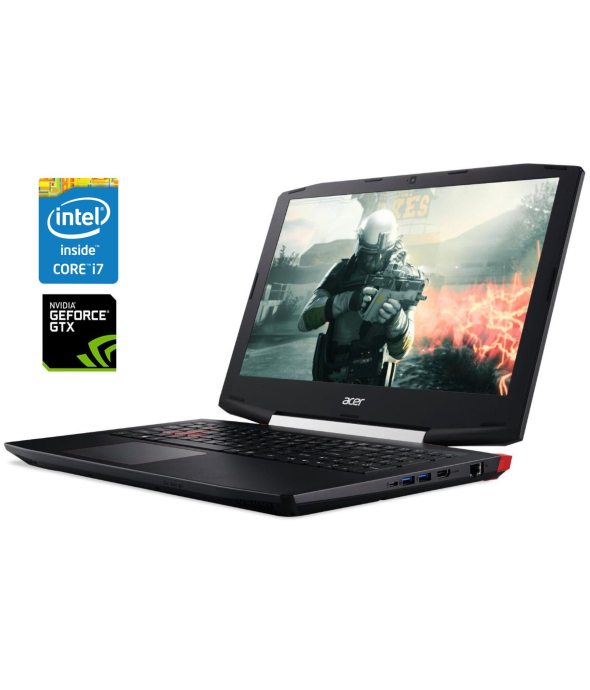 Игровой ноутбук Б-класс Acer Aspire VX5-591G-75RM / 15.6&quot; (1920x1080) IPS / Intel Core i7-7700HQ (4 (8) ядра по 2.8 - 3.8 GHz) / 16 GB DDR4 / 256 GB SSD / nVidia GeForce GTX 1050 Ti, 4 GB GDDR5, 128-bit / WebCam / Win 10 Home - 1