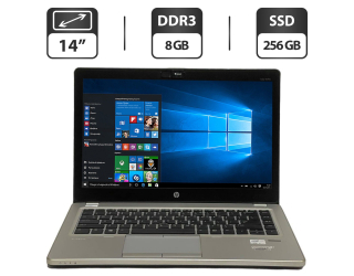 БУ Ультрабук Б-класс HP EliteBook Folio 9470m / 14&quot; (1366x768) TN / Intel Core i5-3427U (2 (4) ядра по 1.8 - 2.8 GHz) / 8 GB DDR3 / 256 GB SSD / Intel HD Graphics 4000 / WebCam / VGA / Windows 10 Pro из Европы в Дніпрі