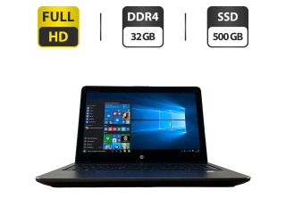 БУ Мобильная рабочая станция HP ZBook 15 G4 / 15.6&quot; (1920x1080) IPS Touch / Intel Core i7-7820HQ (4 (8) ядра по 2.9 - 3.9 GHz) / 32 GB DDR4 / 500 GB SSD / Intel UHD Graphics 630 / WebCam / HDMI из Европы в Днепре