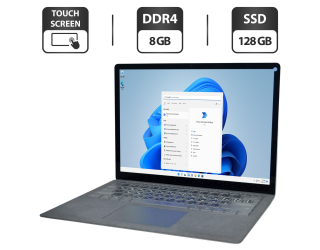 БУ Ультрабук Microsoft Surface Laptop 1769 / 13.5&quot; (2256x1504) IPS Touch / Intel Core i5-7300U (2 (4) ядра по 2.6 - 3.5 GHz) / 8 GB DDR3 / 128 GB SSD / Intel UHD Graphics 620 / WebCam / Windows 11 Pro из Европы в Дніпрі