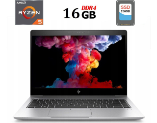 БУ Ультрабук HP Elitebook 745 G5 / 14&quot; (1920x1080) IPS / AMD Ryzen 5 2500U (4 (8) ядра по 2.0 - 3.6 GHz) / 16 GB DDR4 / 256 GB SSD / AMD Radeon Vega 8 Graphics / WebCam / USB 3.1 / HDMI из Европы в Днепре
