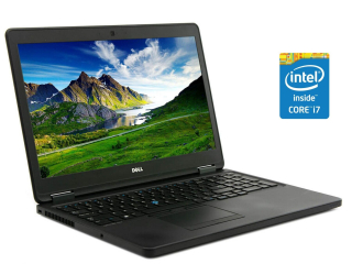 БУ Ноутбук Dell Latitude E5550 / 15.6&quot; (1366x768) TN / Intel Core i7-5600U (2 (4) ядра по 2.6 - 3.2 GHz) / 16 GB DDR3 / 240 GB SSD / Intel HD Graphics 5500 / WebCam / Win 10 Pro из Европы в Дніпрі