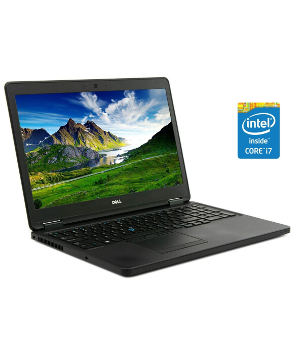 Ноутбук Dell Latitude E5550 / 15.6&quot; (1366x768) TN / Intel Core i7-5600U (2 (4) ядра по 2.6 - 3.2 GHz) / 16 GB DDR3 / 240 GB SSD / Intel HD Graphics 5500 / WebCam / Win 10 Pro - 1