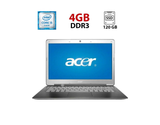 БУ Ультрабук Acer Aspire S3 / 13.3&quot; (1366x768) TN / Intel Core i5-2467M (2 (4) ядра по 1.6 - 2.3 GHz) / 4 GB DDR3 / 120 GB SSD / Intel HD Graphics 3000 / WebCam из Европы в Дніпрі