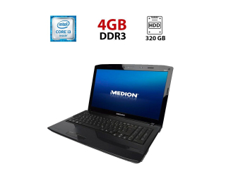 БУ Ноутбук Medion Akoya E6622 / 15.6&quot; (1366x768) TN / Intel Core i3-350M (2 (4) ядра по 2.26 GHz) / 4 GB DDR3 / 320 GB HDD / nVidia GeForce GT 310M, 512 MB DDR3, 64-bit / WebCam из Европы в Днепре