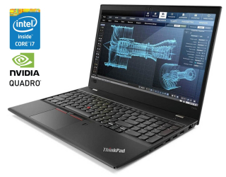 БУ Мобильная рабочая станция Lenovo ThinkPad P52s / 15.6&quot; (1920x1080) IPS Touch / Intel Core i7-8550U (4 (8) ядра по 1.8 - 4.0 GHz) / 8 GB DDR4 / 256 GB SSD / nVidia Quadro P500, 2 GB GDDR5, 64-bit / WebCam / Win 10 Pro из Европы в Днепре