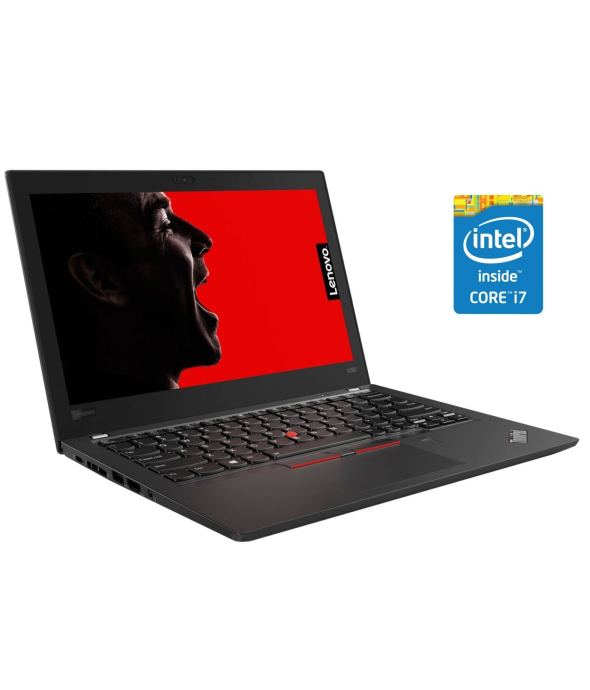 Нетбук Lenovo ThinkPad X280 / 12.5&quot; (1920x1080) IPS Touch / Intel Core i7-8650U (4 (8) ядра по 1.9 - 4.2 GHz) / 16 GB DDR4 / 120 GB SSD / Intel UHD Graphics 620 / WebCam / Win 10 Pro - 1