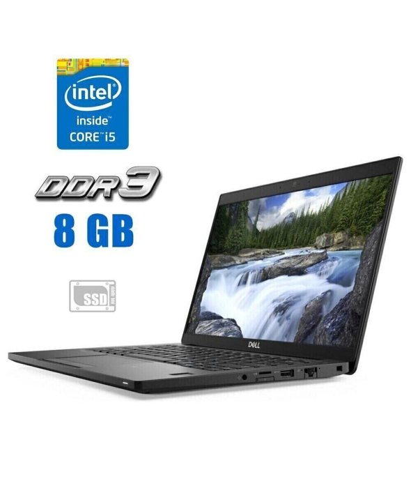 Ультрабук Dell Latitude 7390 2-in-1 / 13.3&quot; (1920x1080) IPS Touch / Intel Core i5-8250U (4 (8) ядра по 1.6 - 3.4 GHz) / 8 GB DDR3 / 120 GB SSD / Intel UHD Graphics 620 / WebCam / HDMI - 1