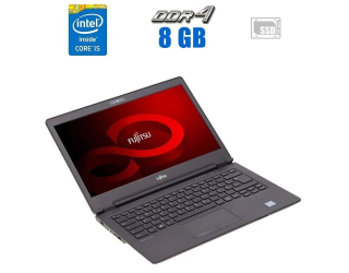 БУ Ультрабук Fujitsu LifeBook U747 / 14&quot; (1920x1080) IPS / Intel Core i5-6200U (2 (4) ядра по 2.3 - 2.8 GHz) / 8 GB DDR4 / 256 GB SSD M.2 / Intel HD Graphics 520 / WebCam из Европы в Дніпрі