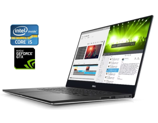 БУ Игровой ноутбук Dell XPS 15 9560 / 15.6&quot; (1920x1080) IPS / Intel Core i5-7300HQ (4 ядра по 2.5 - 3.5 GHz) / 16 GB DDR4 / 256 GB SSD / nVidia GeForce GTX 1050, 4 GB GDDR5, 128-bit / WebCam из Европы в Днепре