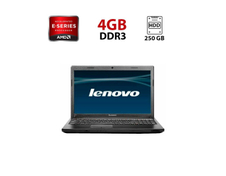 БУ Ноутбук Б-класс Lenovo G575 / 15.6&quot; (1366x768) TN / AMD E-300 (2 ядра по 1.3 GHz) / 4 GB DDR3 / 250 GB HDD / AMD Radeon HD 7370M, 1 GB DDR2, 64-bit / WebCam из Европы в Днепре