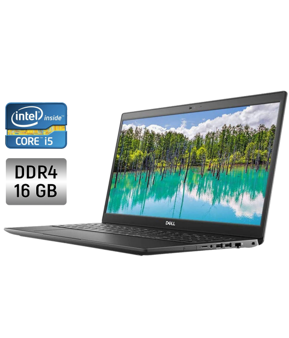 Ноутбук Б-класс Dell Latitude 3510 / 15.6&quot; (1366x768) TN / Intel Core i5-10210U (4 (8) ядра по 1.6 - 4.2 GHz) / 16 GB DDR4 / 512 GB SSD / Intel UHD Graphics / WebCam / Windows 10 - 1