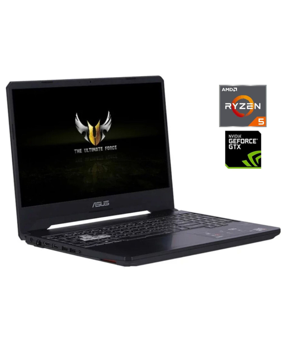 Игровой ноутбук Asus TUF FX505D / 15.6&quot; (1920x1080) IPS / AMD Ryzen 5 3550H (4 (8) ядра по 2.1 - 3.7 GHz) / 16 GB DDR4 / 512 GB SSD M.2 / nVidia GeForce GTX 1650, 4 GB GDDR5, 128-bit / WebCam / Win 11 Home - 1