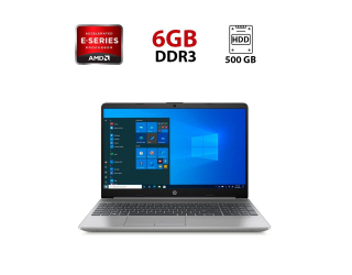 БУ Ноутбук HP 255 / 15.6&quot; (1366x768) TN / AMD E1-1500 (2 ядра по 1.5 GHz) / 6 GB DDR3 / 500 GB HDD / AMD Radeon HD 7310M / WebCam из Европы в Дніпрі