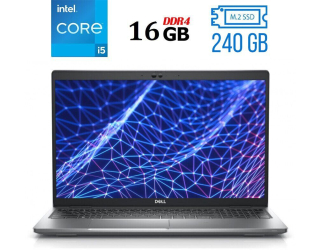 БУ Ноутбук Б-класс Dell Latitude 5530 / 15.6&quot; (1920x1080) IPS / Intel Core i5-1235U (10 (12) ядер по 1.3 - 4.4 GHz) / 16 GB DDR4 / 240 GB SSD M.2 / Intel Iris Xe Graphics / USB 3.2 / HDMI / Windows 10 лицензия из Европы в Дніпрі