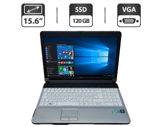 БУ Ноутбук Б-класс Fujitsu LifeBook A530 / 15.6&quot; (1366x768) TN / Intel Core i3-380M (2 (4) ядра по 2.53 GHz) / 4 GB DDR3 / 120 GB SSD / Intel HD Graphics / WebCam / VGA из Европы в Дніпрі
