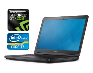 БУ Ноутбук Б-класс Dell Latitude E5540 / 15.6&quot; (1920x1080) IPS / Intel Core i7-4600U (2 (4) ядра по 2.1 - 3.3 GHz) / 8 GB DDR3 / 240 GB SSD / nVidia GeForce GT 720M, 2 GB DDR3, 64-bit / WebCam / Windows 10 из Европы в Днепре