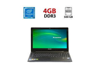 БУ Ноутбук Lenovo G50-30 / 15.6&quot; (1366x768) TN / Intel Celeron N2840 (2 ядра по 2.16 - 2.58 GHz) / 4 GB DDR3 / 500 GB HDD / Intel HD Graphics / WebCam из Европы в Днепре