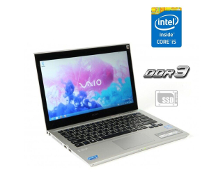 БУ Ноутбук Б-класс Sony VAIO SVT131A11V / 13.3&quot; (1366x768) TN / Intel Core i5-3317U (2 (4) ядра по 1.7 - 2.6 GHz) / 8 GB DDR3 / 120 GB SSD / Intel HD Graphics 4000 из Европы в Днепре