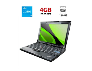 БУ Ультрабук Lenovo ThinkPad X201 / 12.5&quot; (1280х800) TN / Intel Core i5-560M (2 (4) ядра по 2.66 - 3.2 GHz) / 4 GB DDR3 / 120 GB SSD / Intel HD Graphics / WebCam из Европы в Днепре