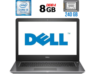 БУ Ноутбук Б-класс Dell Vostro 5468 / 14&quot; (1366x768) TN / Intel Core i3-7100U (2 (4) ядра по 2.4 GHz) / 8 GB DDR4 / 240 GB SSD / Intel HD Graphics 620 / WebCam / HDMI из Европы в Днепре