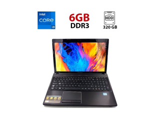 БУ Ноутбук Lenovo G580 / 15.6&quot; (1366x768) TN / Intel Core i3-3110M (2 (4) ядра по 2.4 GHz) / 6 GB DDR3 / 320 GB HDD / Intel HD Graphics 4000 / WebCam из Европы в Дніпрі