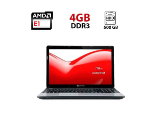 БУ Ноутбук Б-класс Packard Bell EasyNote TE69KB / 15.6&quot; (1366x768) TN / AMD E1-2500 (2 ядра по 1.4 GHz) / 4 GB DDR3 / 500 GB HDD / Intel HD Graphics / WebCam из Европы в Днепре