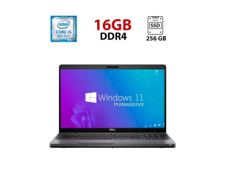 БУ Ноутбук Б-класс Dell Latitude 5500 / 15.6&quot; (1920x1080) TN / Intel Core i5-8265U (4 (8) ядра по 1.6 - 3.9 GHz) / 16 GB DDR4 / 256 GB SSD / Intel UHD Graphics / WebCam из Европы в Днепре