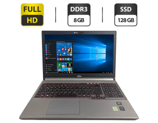 БУ Ноутбук Б-класс Fujitsu LifeBook E754 / 15.6&quot; (1920x1080) IPS / Intel Core i5-4200M (2 (4) ядра по 2.5 - 3.1 GHz) / 8 GB DDR3 / 128 GB SSD / Intel HD Graphics 4600 / WebCam / DVD-ROM / VGA из Европы в Дніпрі