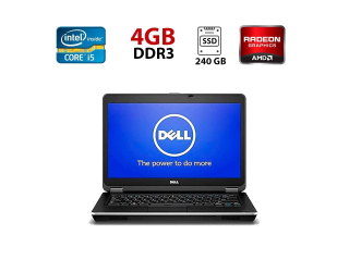 БУ Игровой ноутбук Dell Latitude E6440 / 14&quot; (1920x1080) IPS / Intel Core i5-4310M (2 (4) ядра по 2.7 - 3.4 GHz) / 8 GB DDR3 / 240 GB SSD / AMD Radeon HD 8690M, 2 GB GDDR5, 64-bit / WebCam из Европы в Днепре