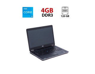 БУ Ноутбук Dell Latitude E7440 / 14&quot; (1366x768) TN / Intel Core i5-4300U (2 (4) ядра по 1.9 - 2.9 GHz) / 4 GB DDR3 / 120 GB SSD / Intel HD Graphics 4400 / WebCam из Европы в Днепре
