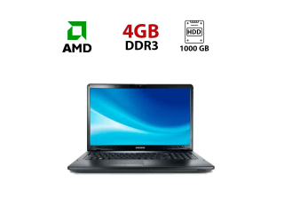 БУ Ноутбук Samsung NP355E7C / 17.3&quot; (1600x900) TN / AMD A4-4300M (2 ядра по 2.5 - 3.0 GHz) / 4 GB DDR3 / 1000 GB HDD / AMD Radeon HD 7420G Graphics / WebCam из Европы в Дніпрі