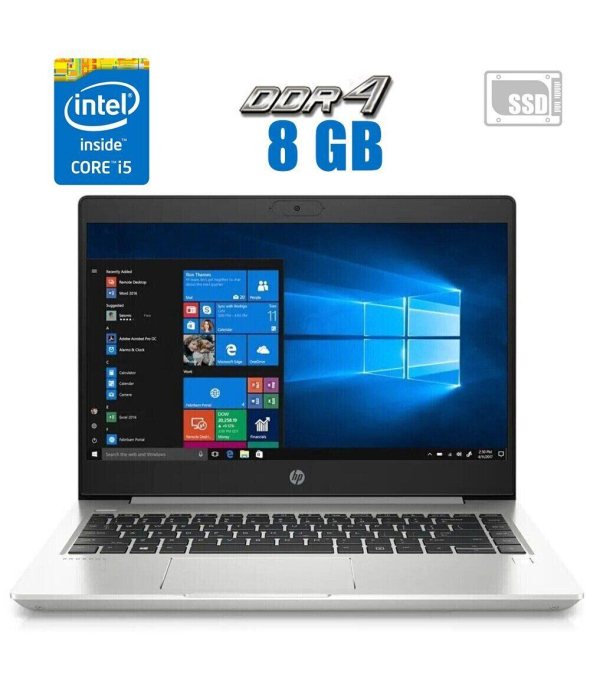 Ультрабук HP ProBook 640 G4 / 14&quot; (1920x1080) IPS / Intel Core i5-8250U (4 (8) ядра по 1.6 - 3.4 GHz) / 8 GB DDR4 / 240 GB SSD / Intel UHD Graphics 620 / WebCam - 1