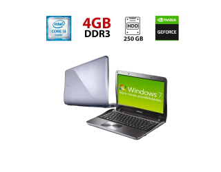БУ Ноутбук Samsung SF310 / 15.6&quot; (1366x768) TN / Intel Core i3-370M (2 (4) ядра по 2.4 GHz) / 4 GB DDR3 / 250 GB HDD / nVidia GeForce 310M, 512 MB GDDR3, 64-bit / WebCam из Европы в Дніпрі