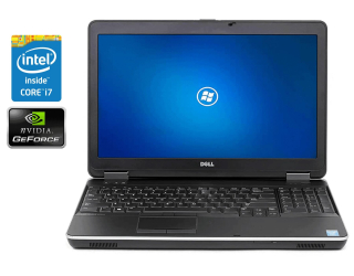 БУ Ноутбук Dell Latitude E6540 / 15.6&quot; (1920x1080) TN / Intel Core i7-4600M (2 (4) ядра по 2.9 - 3.6 GHz) / 8 GB DDR3 / 480 GB SSD / AMD Radeon HD 8790M, 2 GB GDDR5, 128-bit / DVD-RW / Win 10 Pro из Европы в Днепре