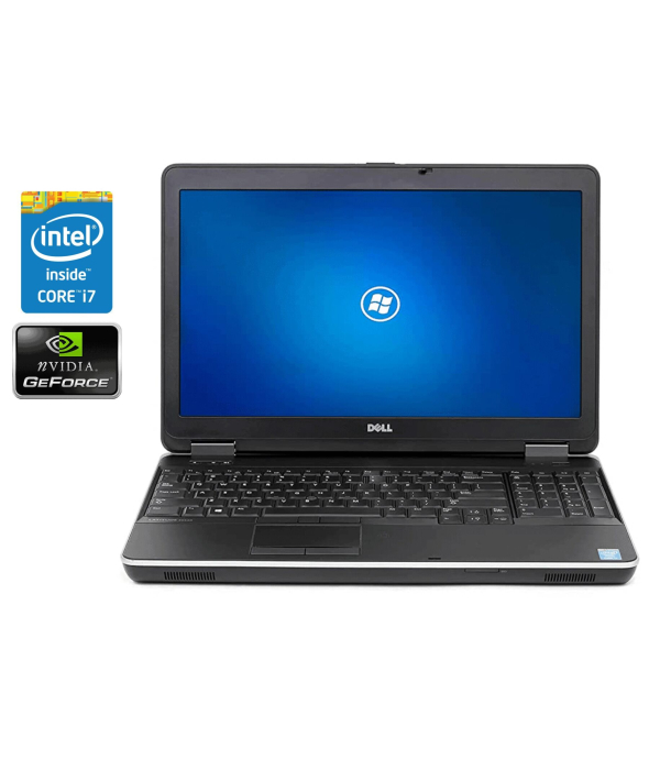 Ноутбук Dell Latitude E6540 / 15.6&quot; (1920x1080) TN / Intel Core i7-4600M (2 (4) ядра по 2.9 - 3.6 GHz) / 8 GB DDR3 / 480 GB SSD / AMD Radeon HD 8790M, 2 GB GDDR5, 128-bit / DVD-RW / Win 10 Pro - 1