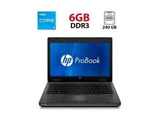 БУ Ноутбук HP ProBook 6470b / 14&quot; (1366x768) TN / Intel Core i5-3210M (2 (4) ядра по 2.5 - 3.1 GHz) / 6 GB DDR3 / 240 GB SSD / Intel HD Graphics 4000 / WebCam из Европы в Дніпрі