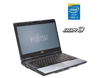 БУ Ноутбук Fujitsu Lifebook S752 / 14&quot; (1366x768) TN / Intel Core i5-3340M (2 (4) ядра по 2.7 - 3.4 GHz) / 4 GB DDR3 / 120 GB SSD / Intel HD Graphics 4000 / WebCam из Европы в Дніпрі