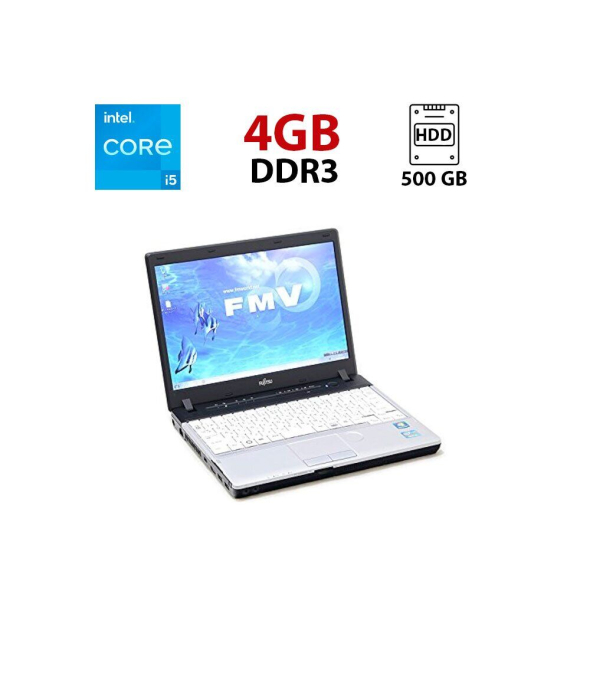 Нетбук Fujitsu LifeBook P771 / 12.1&quot; (1280x800) TN / Intel Core i5-2520M (2 (4) ядра по 2.5 - 3.2 GHz) / 4 GB DDR3 / 500 GB HDD / Intel HD Graphics 3000 - 1