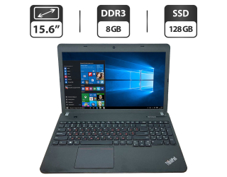 БУ Ноутбук Lenovo ThinkPad E540 / 15.6&quot; (1366x768) TN / Intel Core i3-4000M (2 (4) ядра по 2.4 GHz) / 8 GB DDR3 / 128 GB SSD / Intel HD Graphics 4600 / WebCam / DVD-ROM / HDMI из Европы в Дніпрі