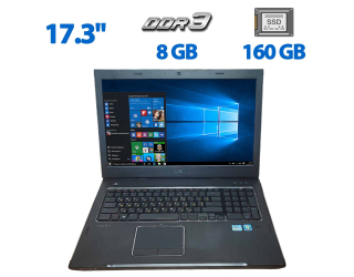 БУ Ноутбук Б-класс Dell Vostro 3750 / 17.3&quot; (1600x900) TN / Intel Core i3-2330M (2 (4) ядра по 2.2 GHz) / 8 GB DDR3 / 160 GB SSD / Intel HD Graphics 3000 / WebCam / VGA из Европы в Дніпрі